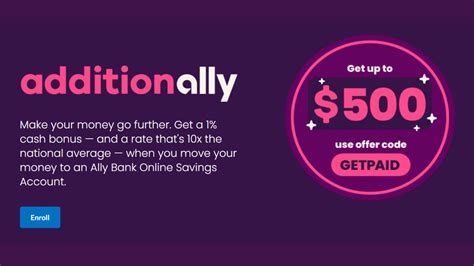 Then, set up and receive qualifying direct deposits totaling $1,000 or more into the. . Ally bank referral bonus